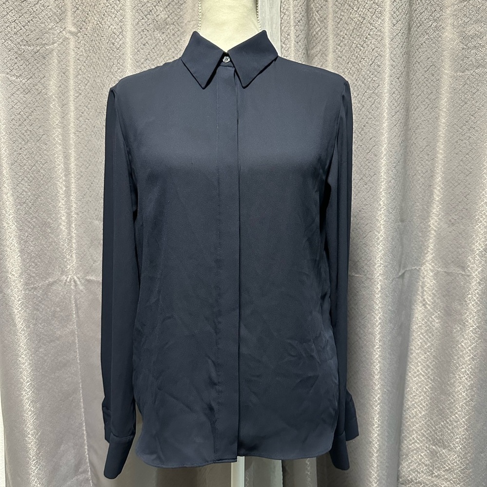 Louis Vuitton Dark Blue Dress Shirt